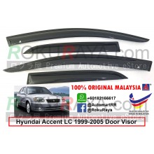 Hyundai Accent RXS RX-S LC (2nd Gen) 1999-2005 AG Door Visor Air Press Wind Deflector (Small 7cm Width)